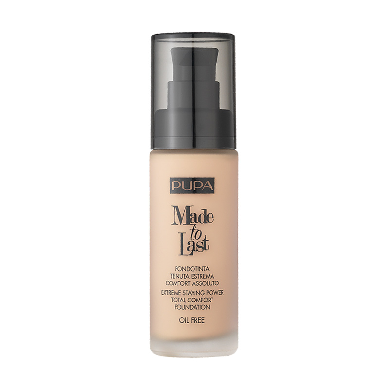 Тональна основа для обличчя Pupa Made To Last Foundation 020 Light Beige, 30 мл